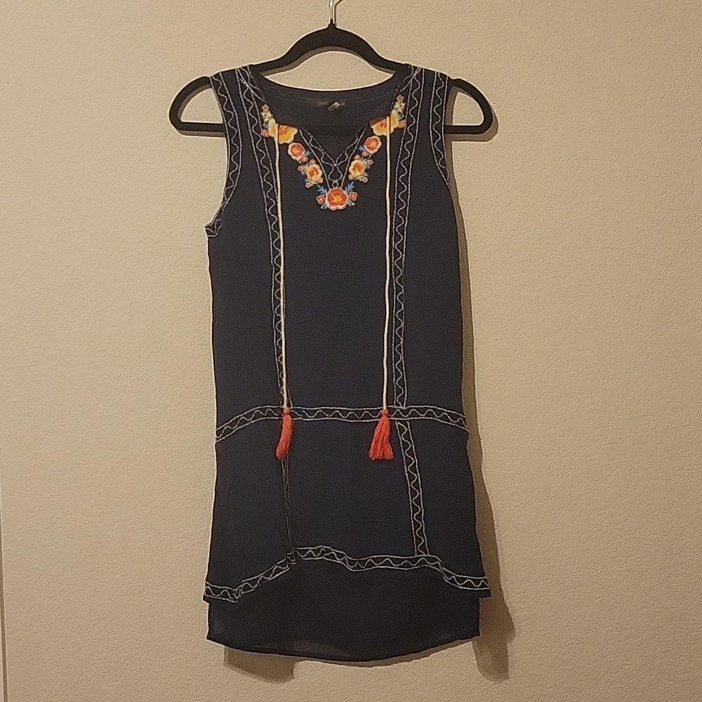 THML Dark Blue Bohemian sleeveless dress Size Small CLEARANCE